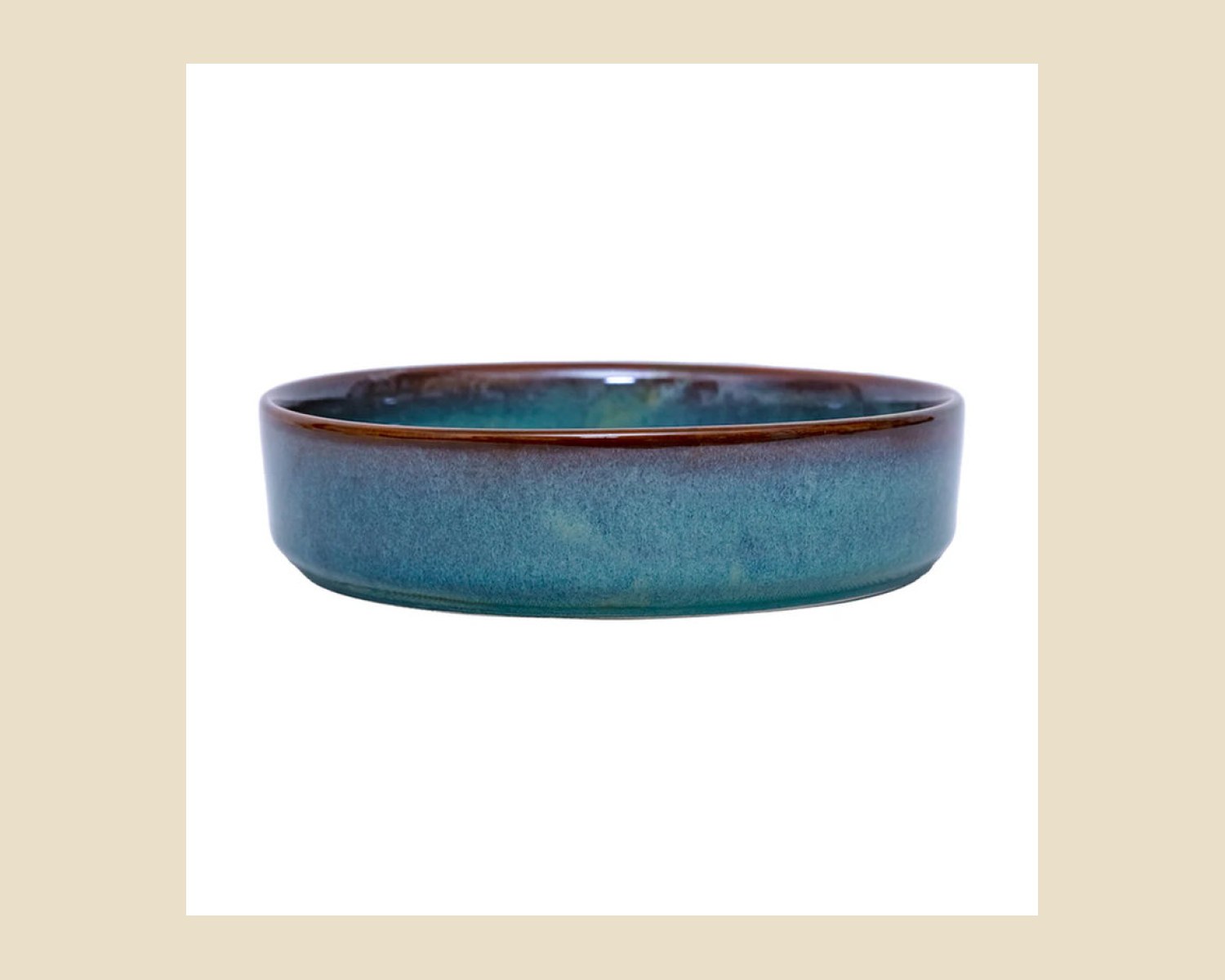 Tazón Recto 20 cm | Plana Caribe — Platos artesanal de Tonalá, Jalisco