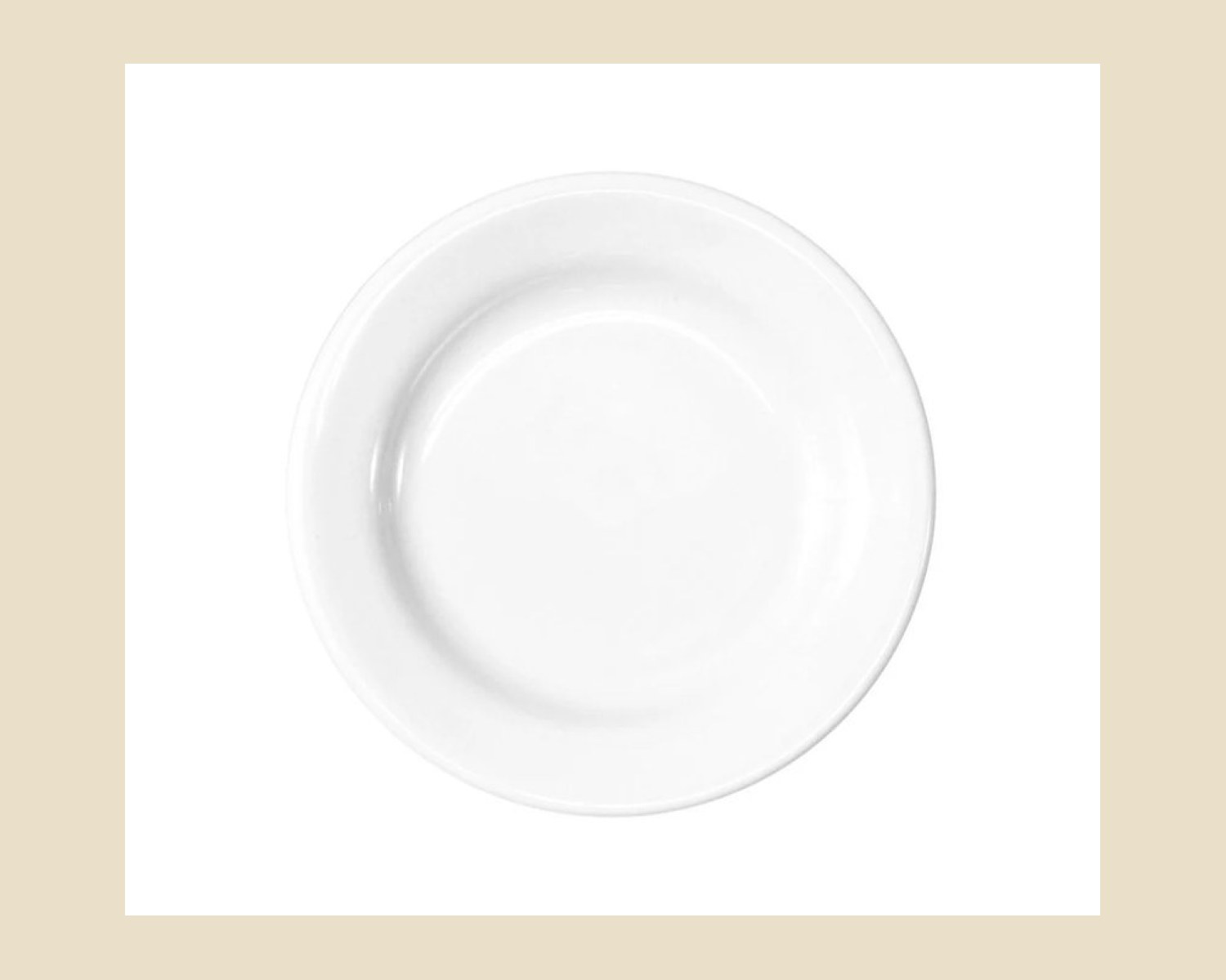 Caja de 24 piezas Plato Postre Blanco Polar de 19 cm | Anfora — Platos artesanal de Tonalá, Jalisco