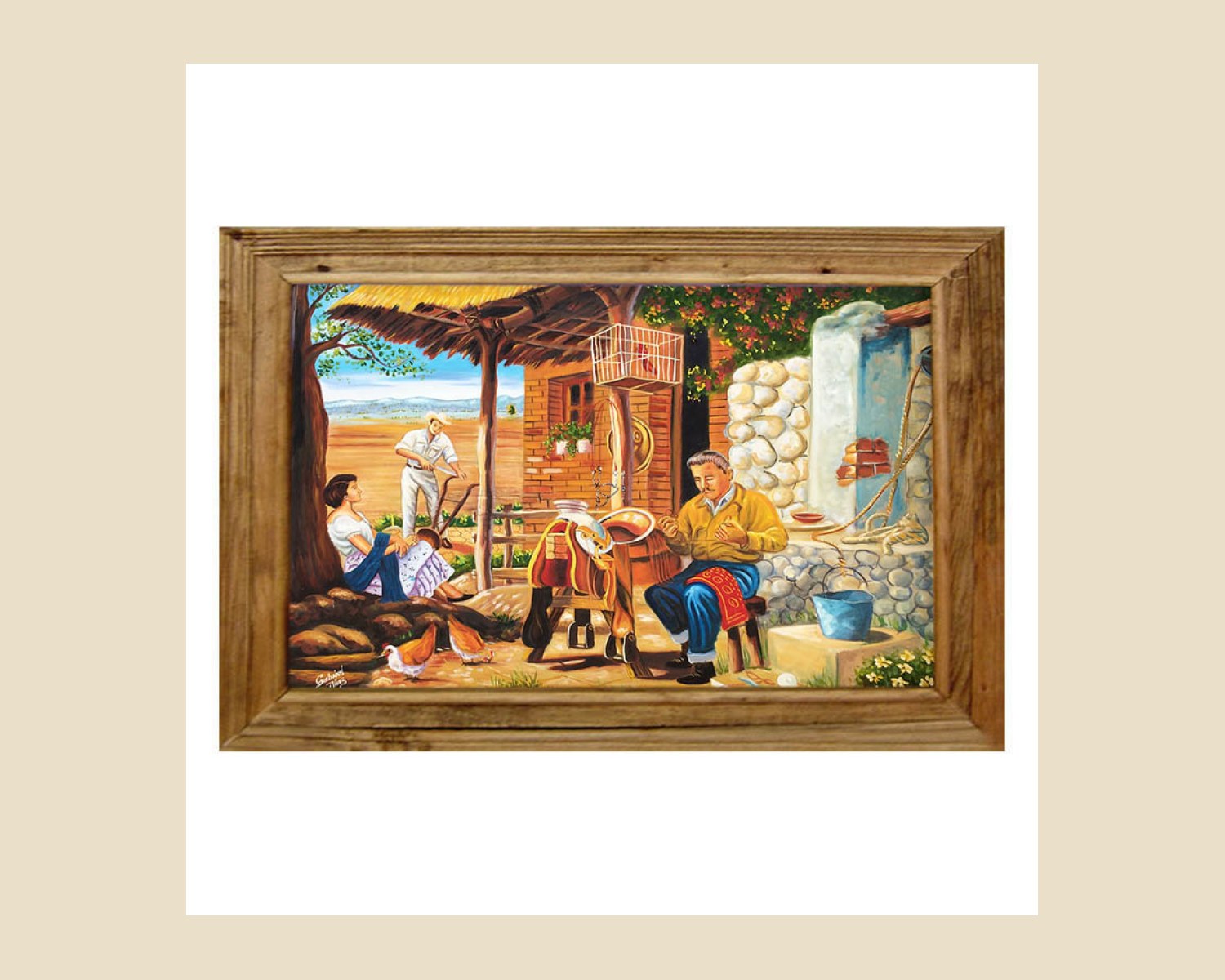 CUADRO FAMILIAR — Decoración artesanal de Tonalá, Jalisco