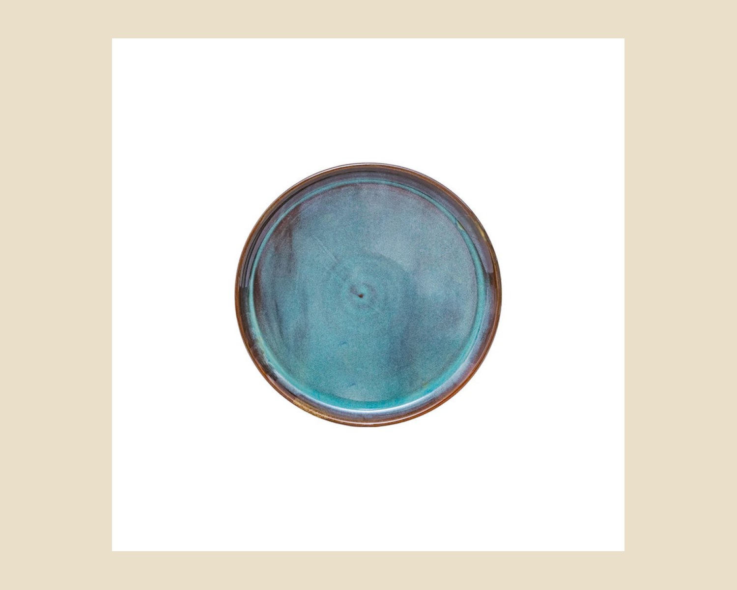 Plato Trinche 15 cm | Plana Caribe — Platos artesanal de Tonalá, Jalisco