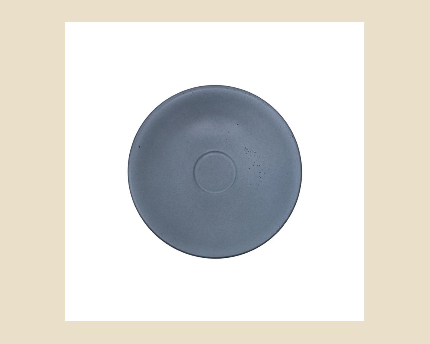 Plato para Taza Espresso 13 cm | Gris Denali Mate — Platos artesanal de Tonalá, Jalisco