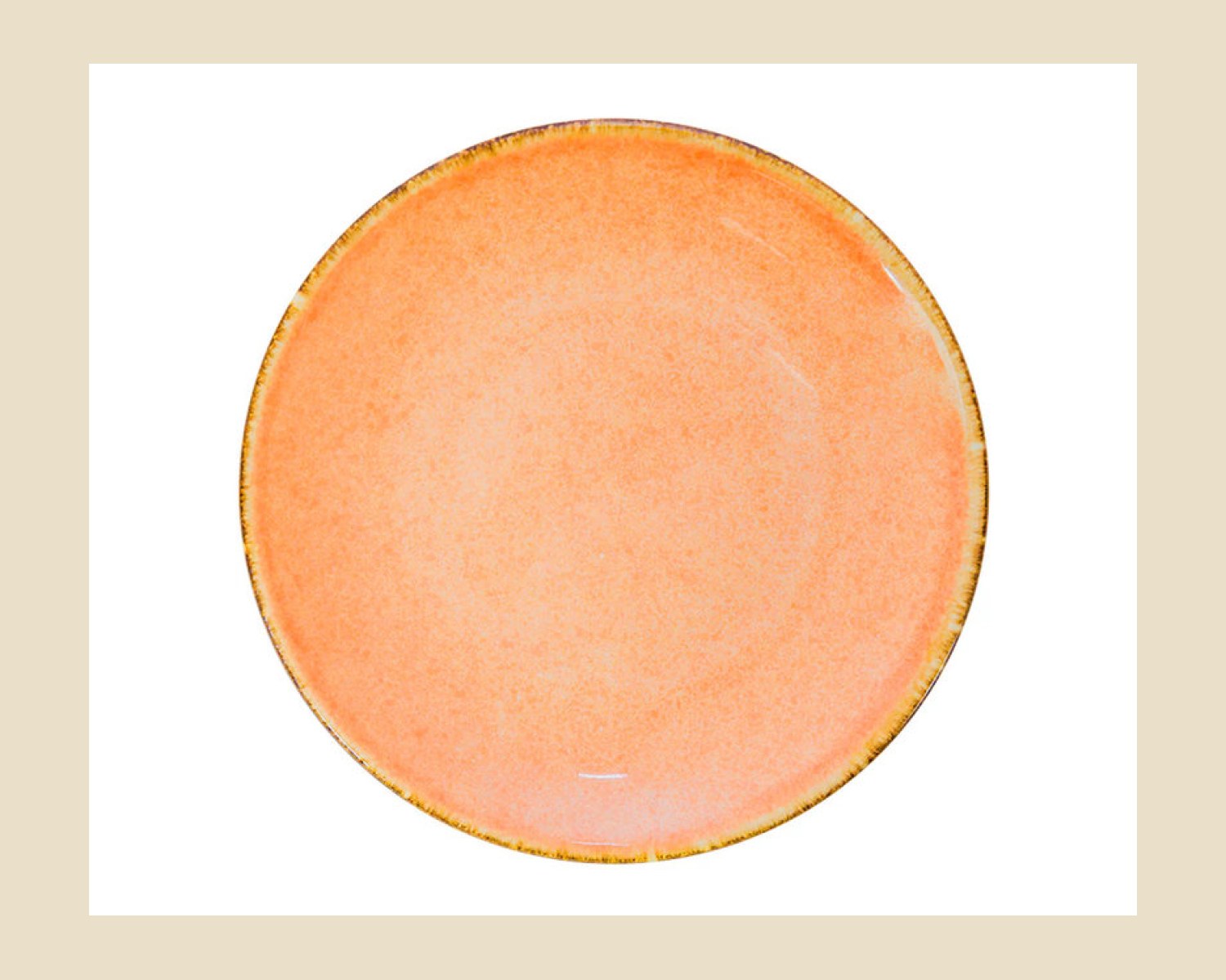 Plato Trinche Chena sin Relieve 27 cm | Cabo Naranja — Platos artesanal de Tonalá, Jalisco