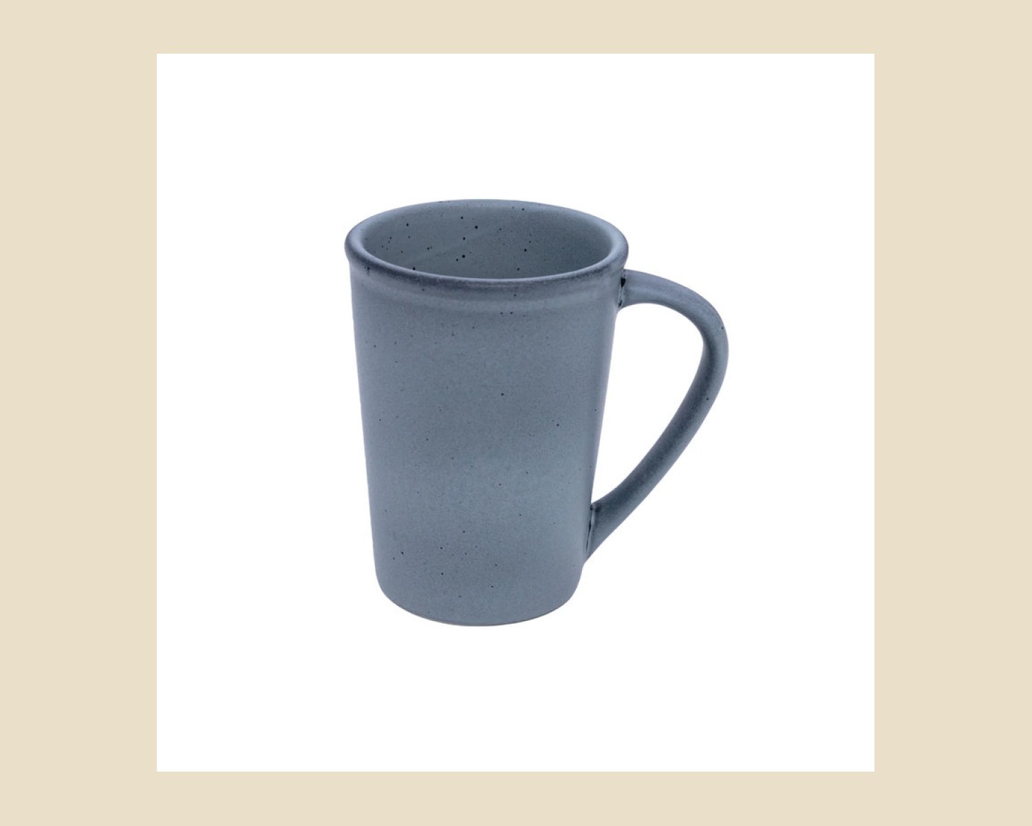 Taza Cónica 350 cc | Gris Denali Mate — Platos artesanal de Tonalá, Jalisco