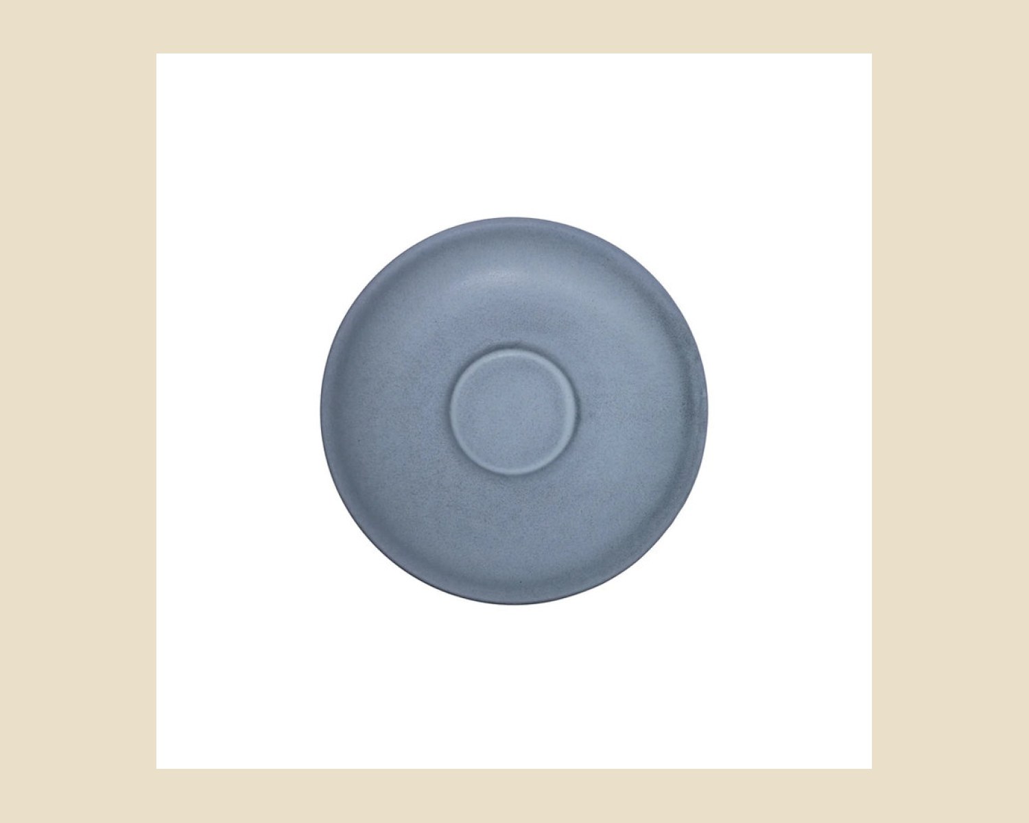 Plato para Taza Capuchino 16 cm | Gris Denali Mate — Platos artesanal de Tonalá, Jalisco