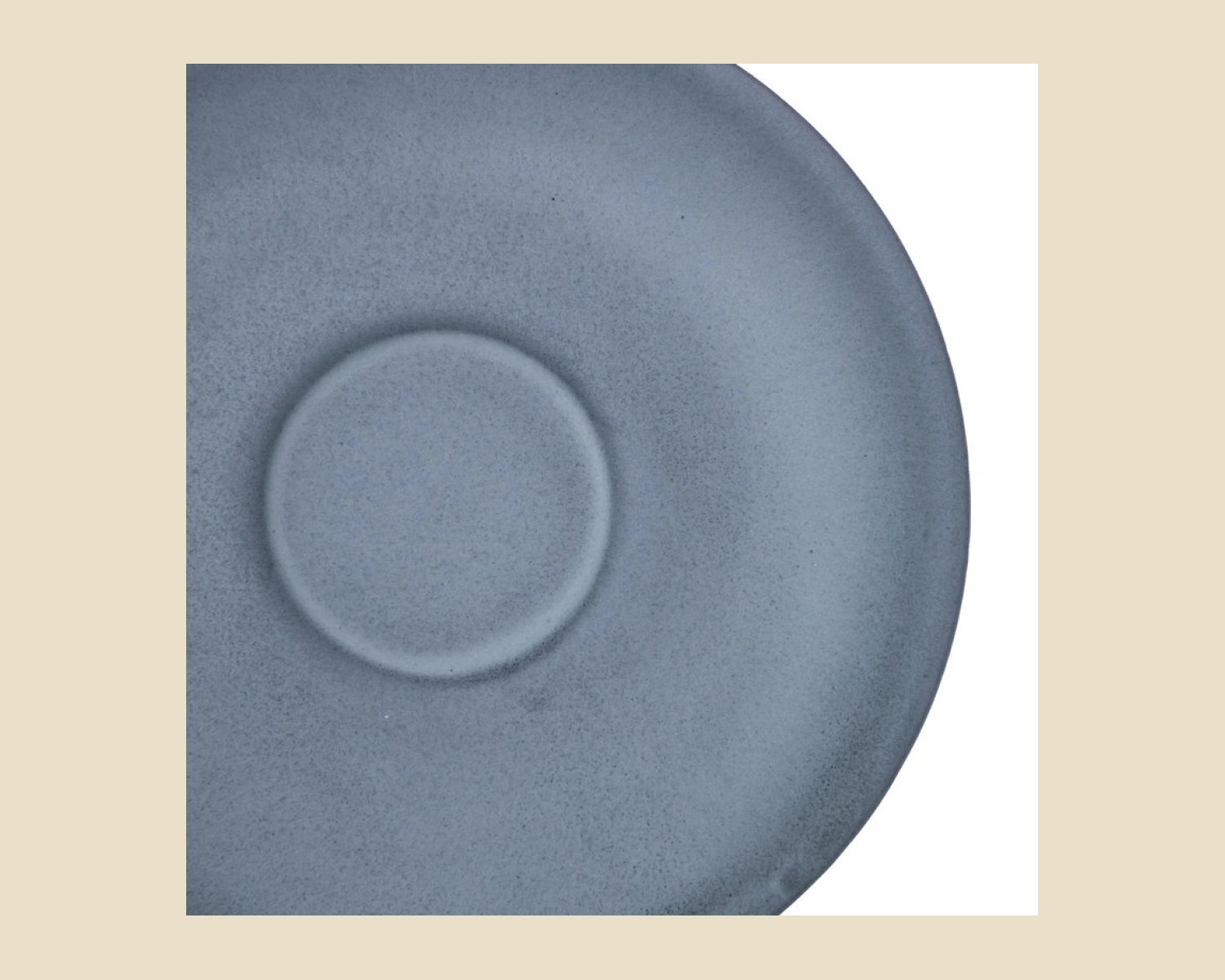 Plato para Taza Capuchino 16 cm | Gris Denali Mate — vista 3 de 3