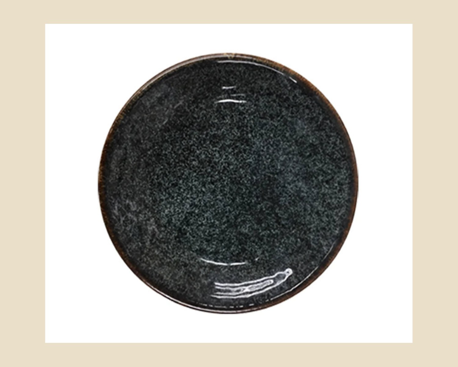 Plato Trinche de 23 cm Negro | Cabo — Platos artesanal de Tonalá, Jalisco