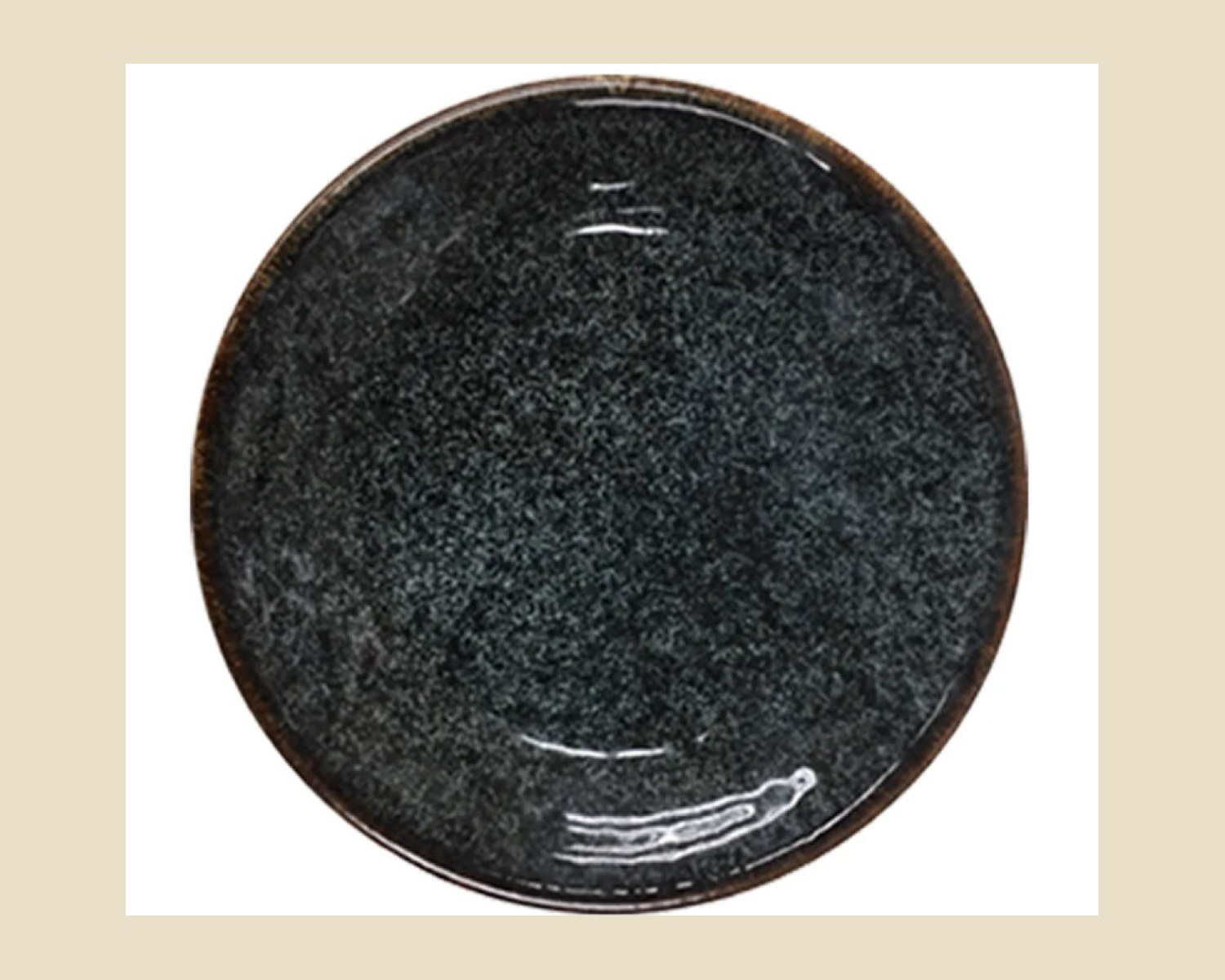 Plato Trinche de 27 cm Negro | Cabo — Platos artesanal de Tonalá, Jalisco