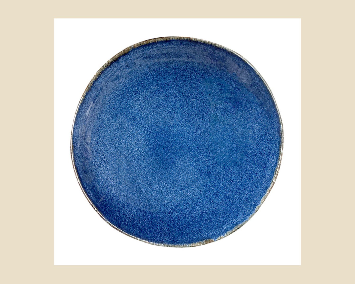 Plato Trinche de 27 cm Índigo | Cabo — Platos artesanal de Tonalá, Jalisco