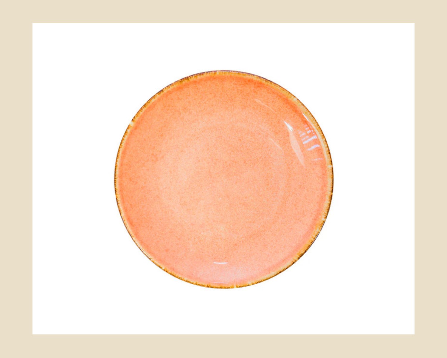 Plato Trinche 23 cm Chena sin Relieve | Cabo Naranja — Platos artesanal de Tonalá, Jalisco