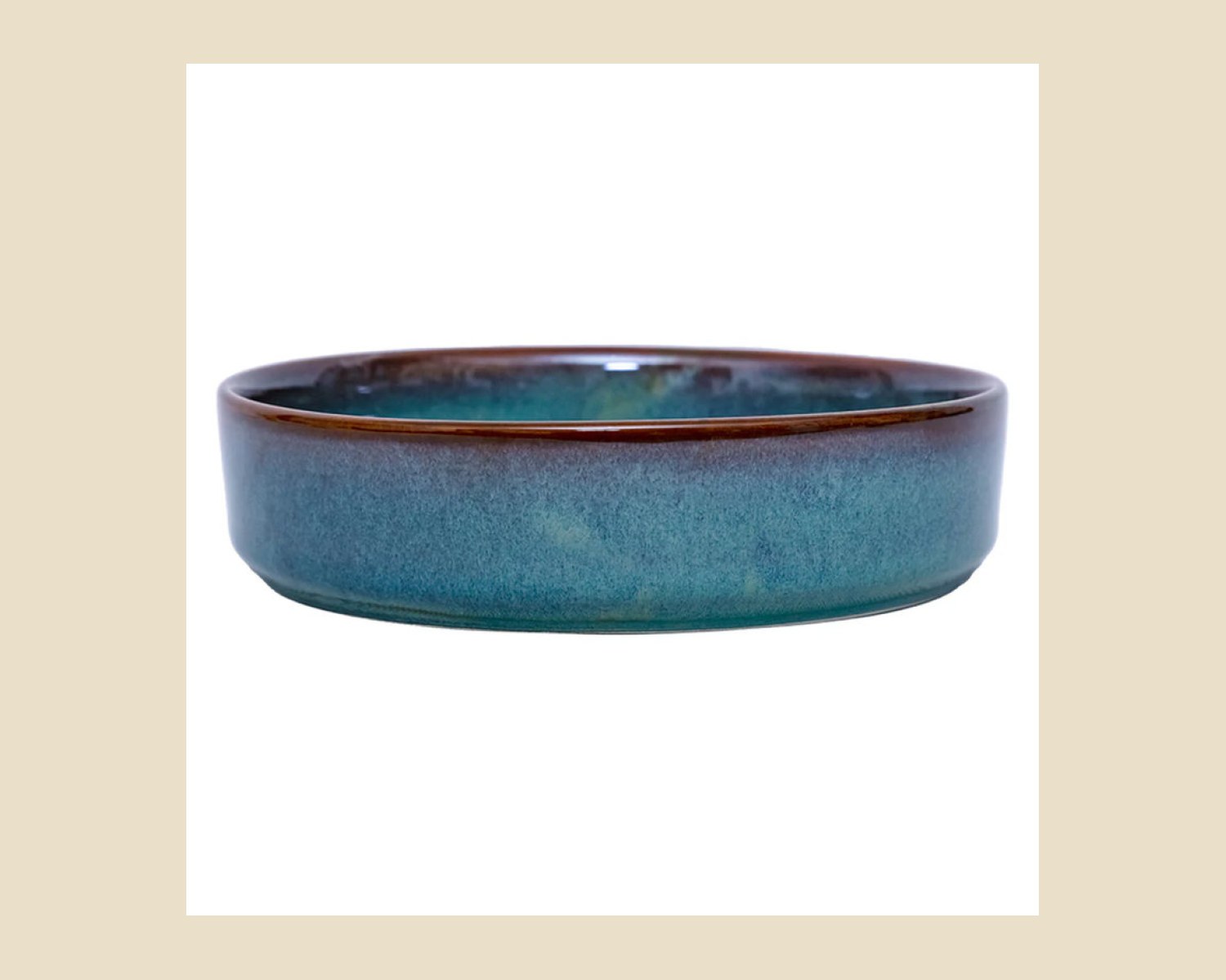 Tazón Recto 27 cm | Plana Caribe — Platos artesanal de Tonalá, Jalisco