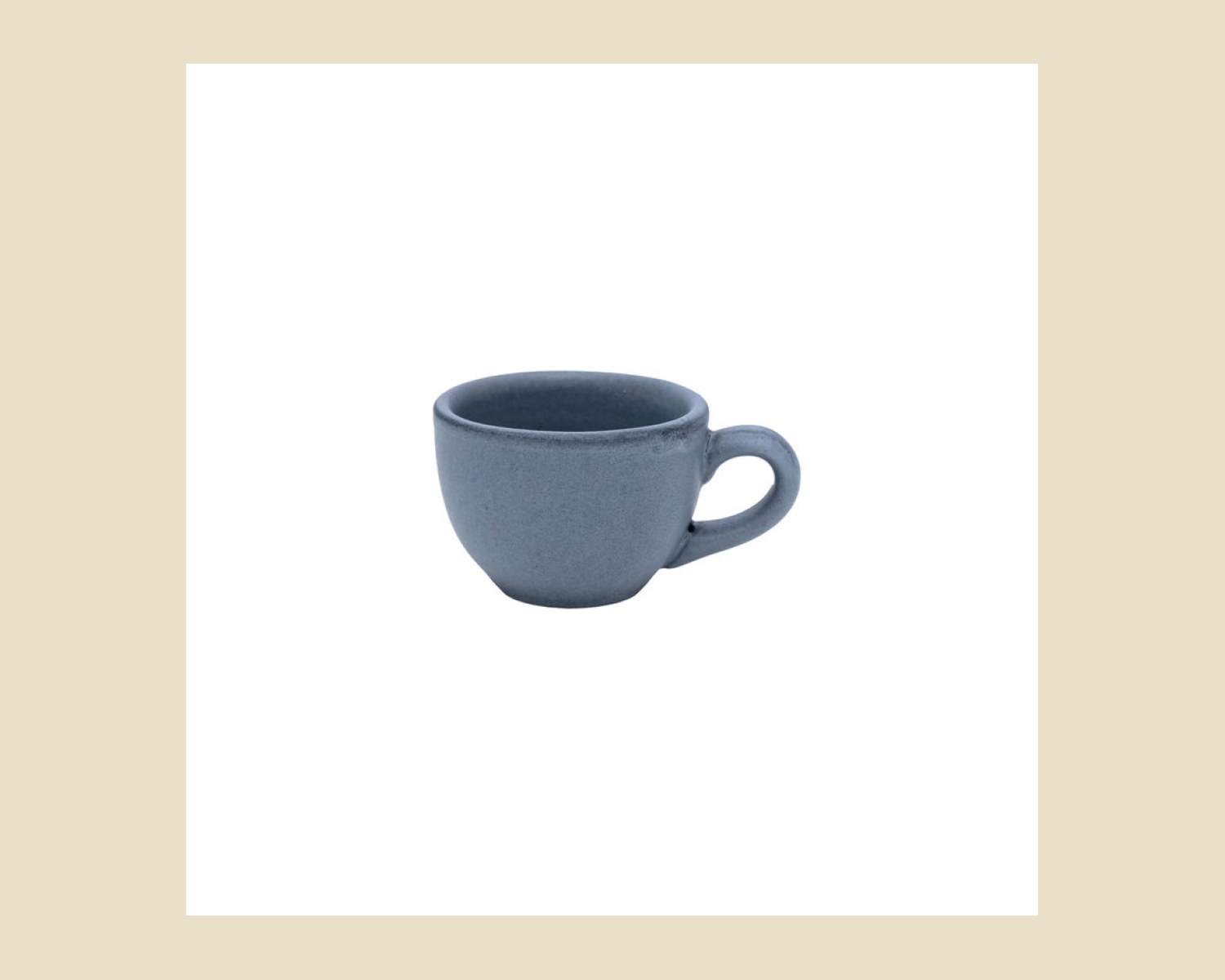 Taza Espresso 90 cc | Gris Denali Mate — Platos artesanal de Tonalá, Jalisco
