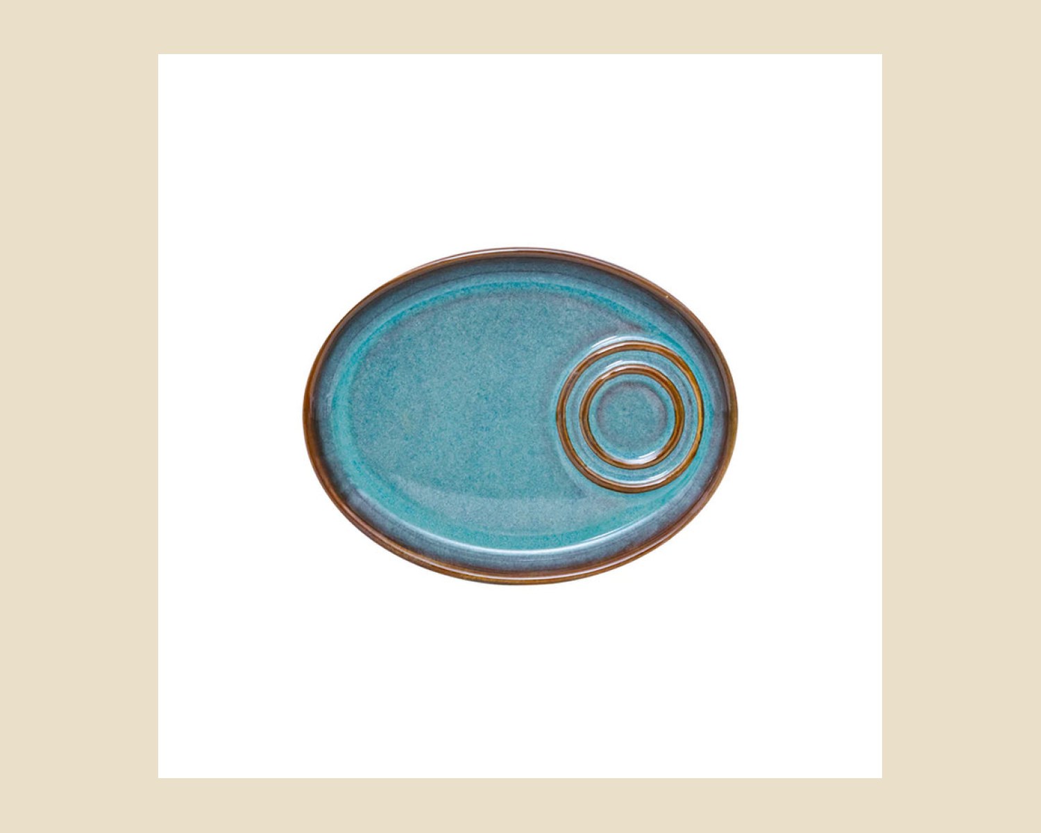 Platón para Taza Capuchino / Expresso 20 cm | Plana Caribe — Platos artesanal de Tonalá, Jalisco