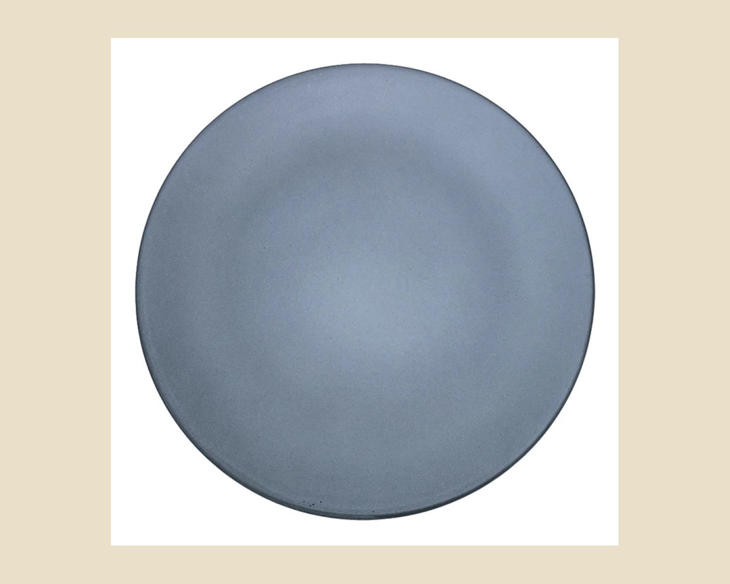 Plato Trinche OTB 30 cm | Gris Denali Mate — Platos artesanal de Tonalá, Jalisco