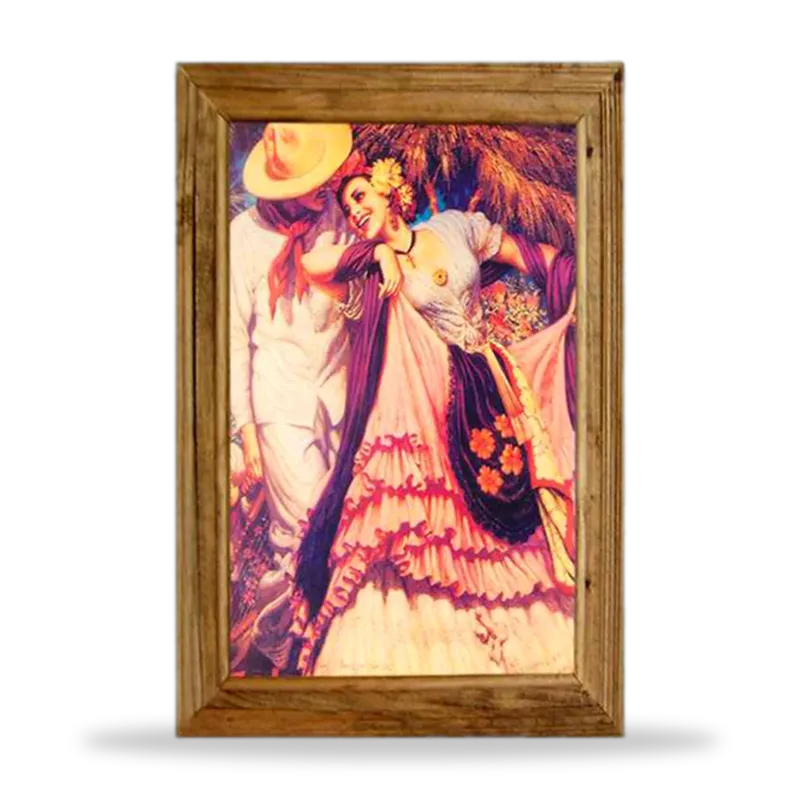Escena Mexicana 005 — Cuadros artesanal de Tonalá, Jalisco
