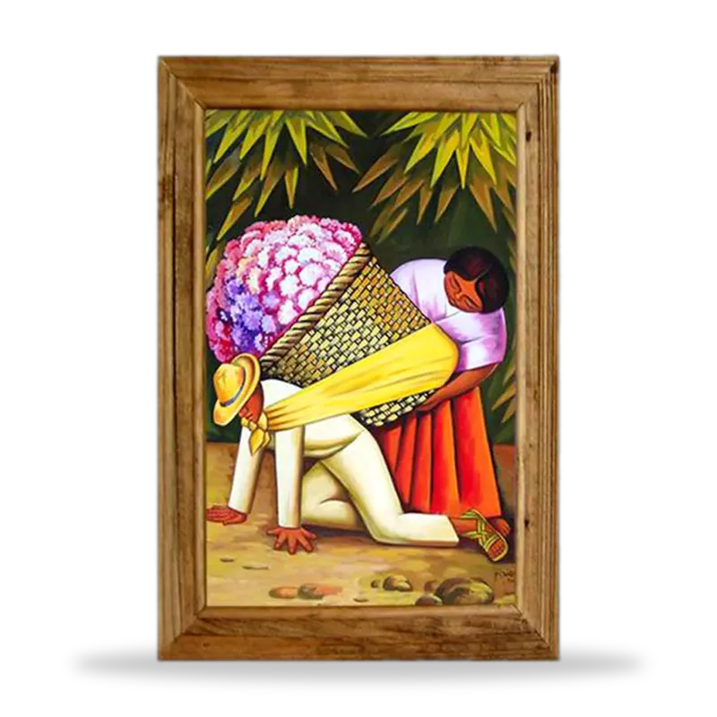 Escena Mexicana 006 — Cuadros artesanal de Tonalá, Jalisco