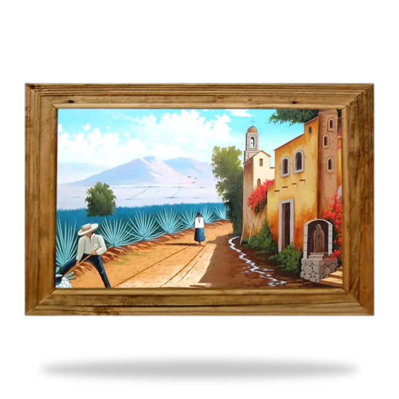 Escena Mexicana 034 — Cuadros artesanal de Tonalá, Jalisco