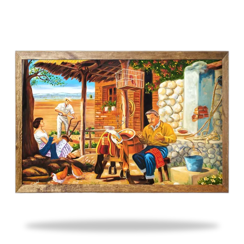 Escena Mexicana 050 — Cuadros artesanal de Tonalá, Jalisco