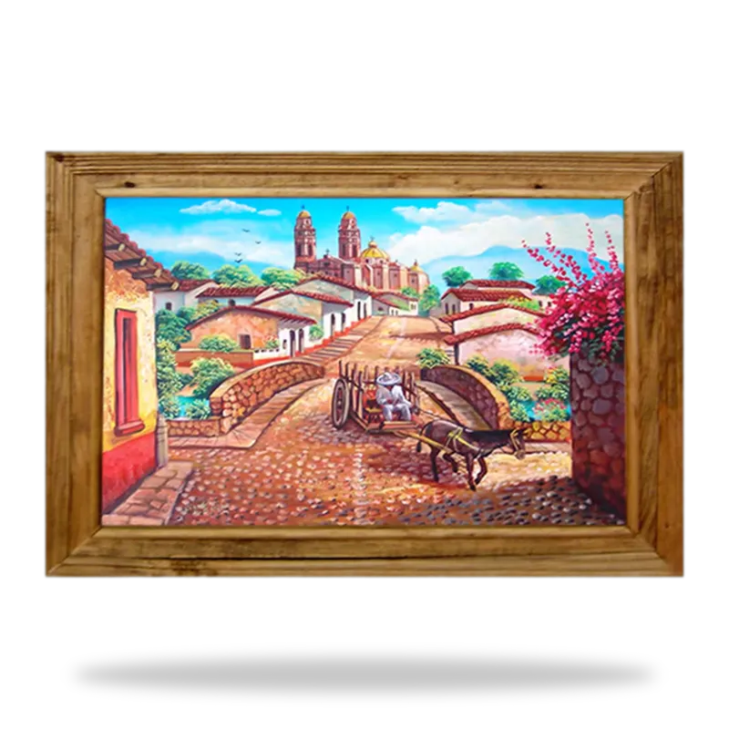 Escena Mexicana 078 — Cuadros artesanal de Tonalá, Jalisco