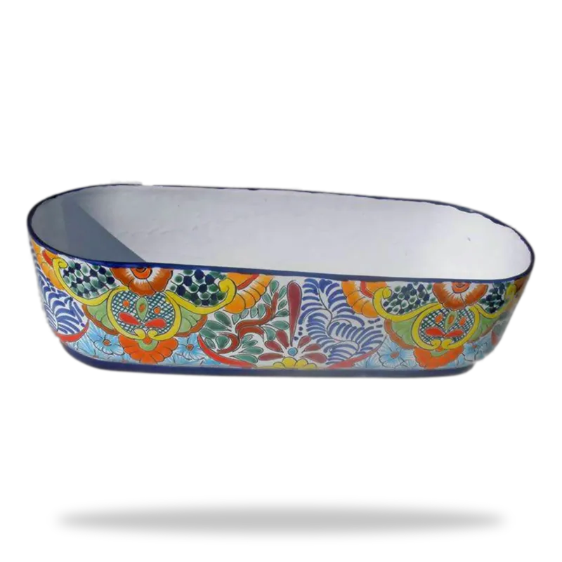 Jardinera Salchicha — Ceramica y Talavera artesanal de Tonalá, Jalisco