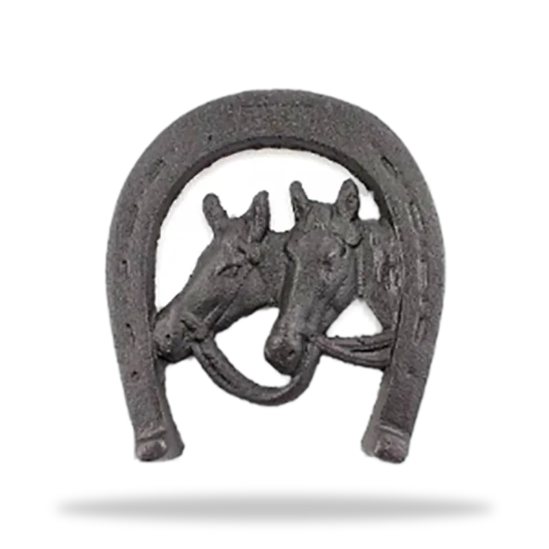 Herradura con caballos — Fierro Forjado Decor artesanal de Tonalá, Jalisco