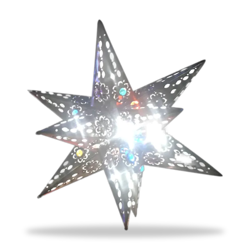 Estrella Plateada — Lamparas artesanal de Tonalá, Jalisco