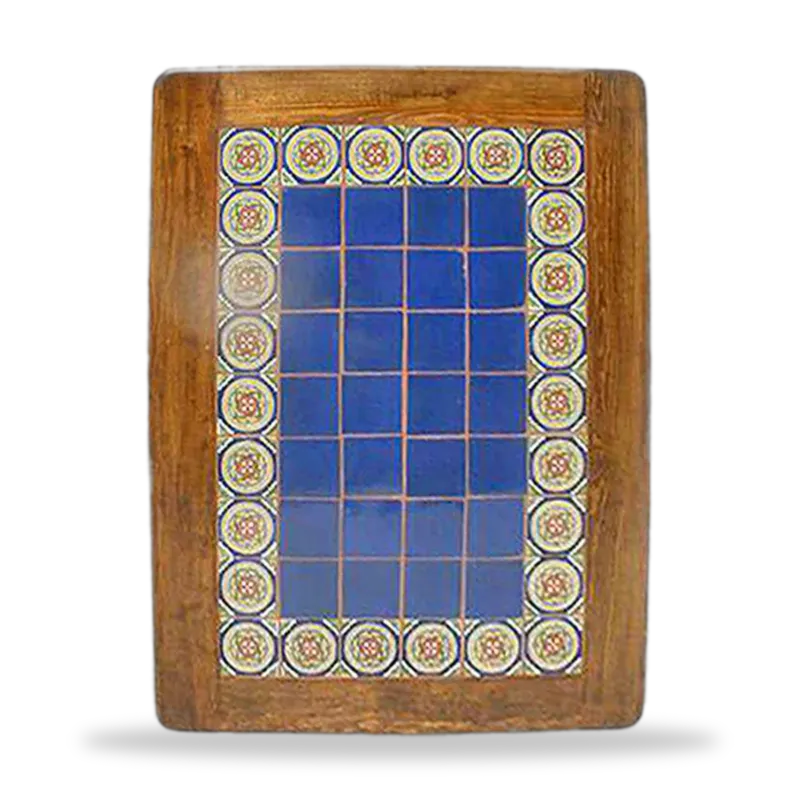 Azulejo 006 — Mesa con Azulejo artesanal de Tonalá, Jalisco