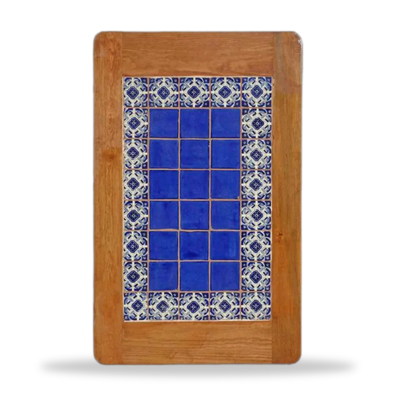 Azulejo 007 — Mesa con Azulejo artesanal de Tonalá, Jalisco