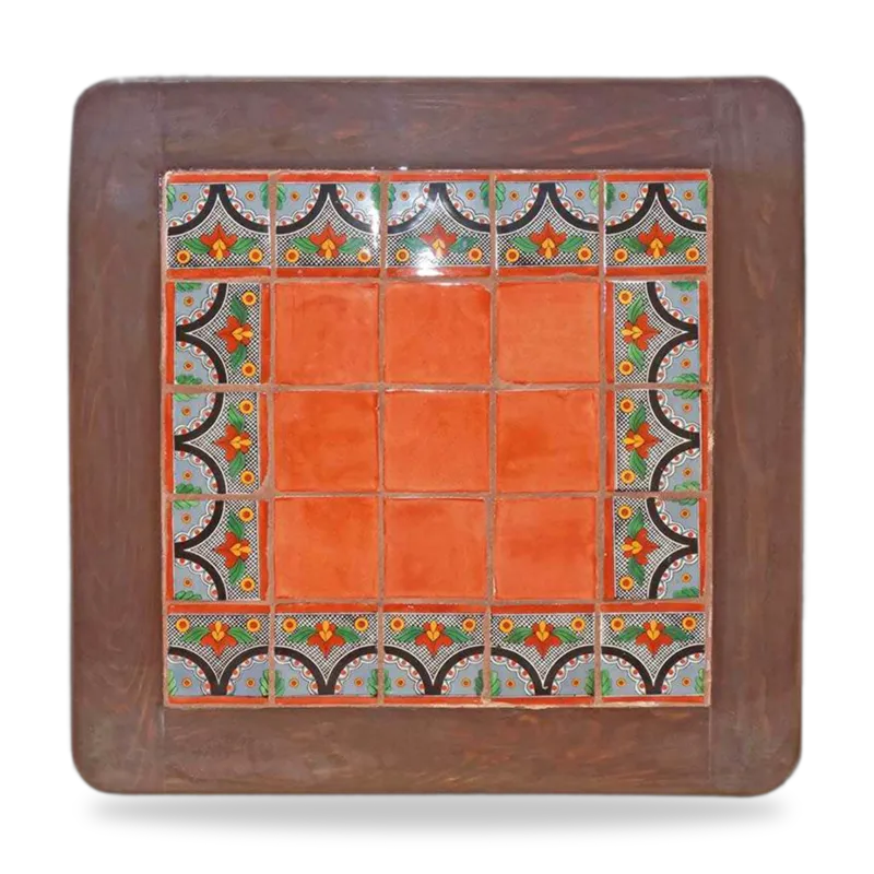 Azulejo 010 — Mesa con Azulejo artesanal de Tonalá, Jalisco