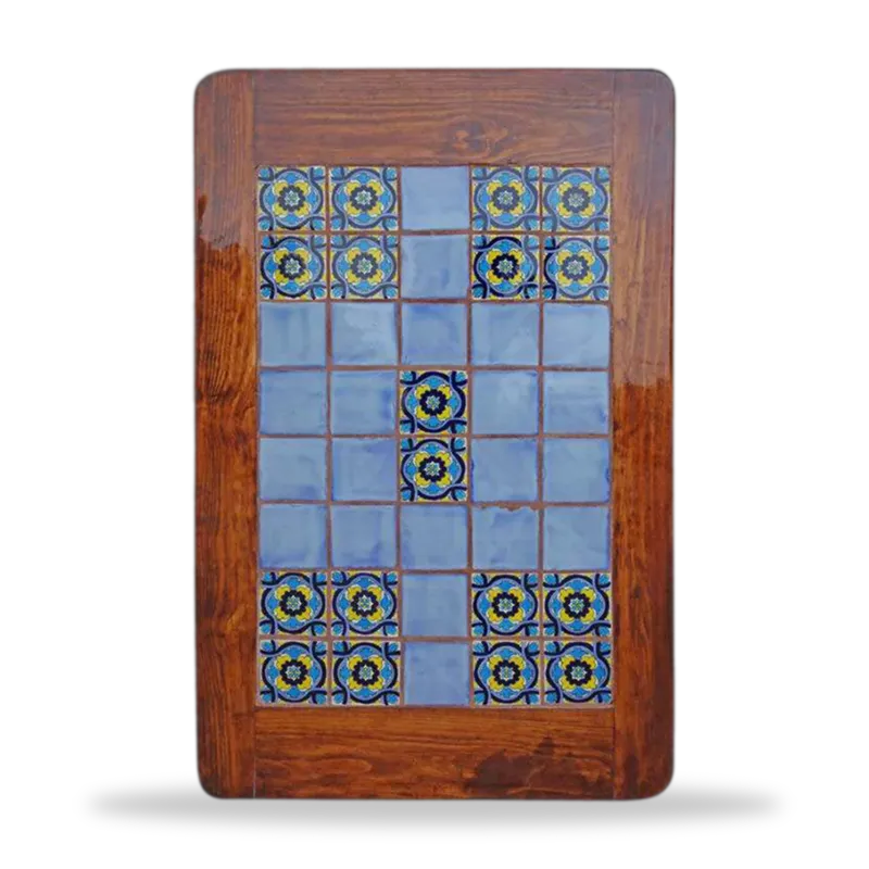Azulejo 011 — Mesa con Azulejo artesanal de Tonalá, Jalisco