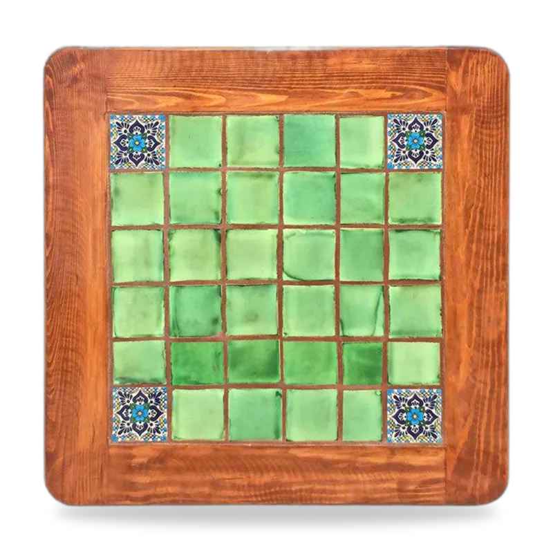 Azulejo 013 — Mesa con Azulejo artesanal de Tonalá, Jalisco
