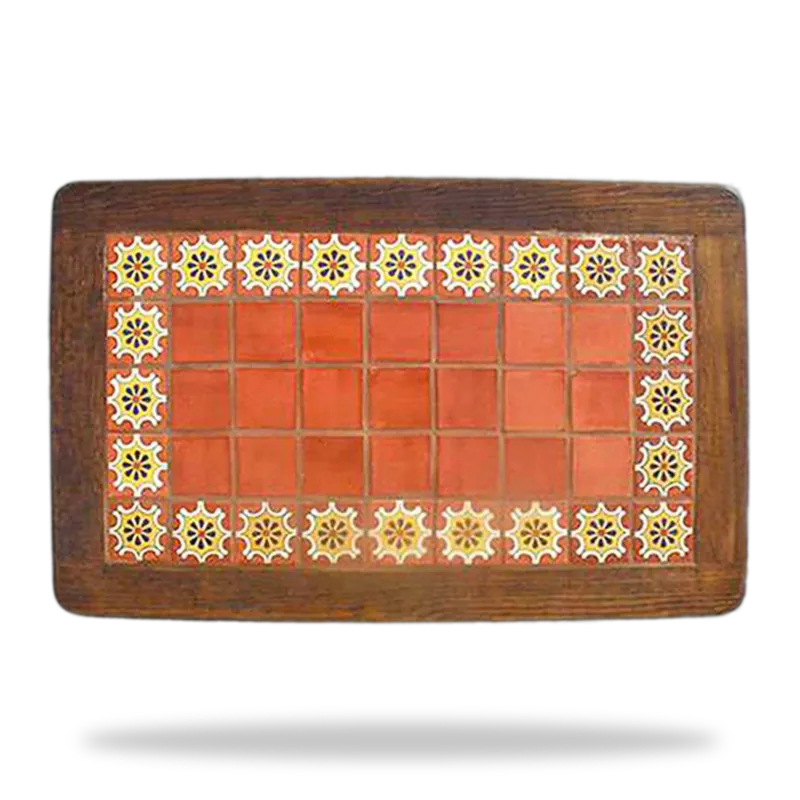 Azulejo 018 — Mesa con Azulejo artesanal de Tonalá, Jalisco