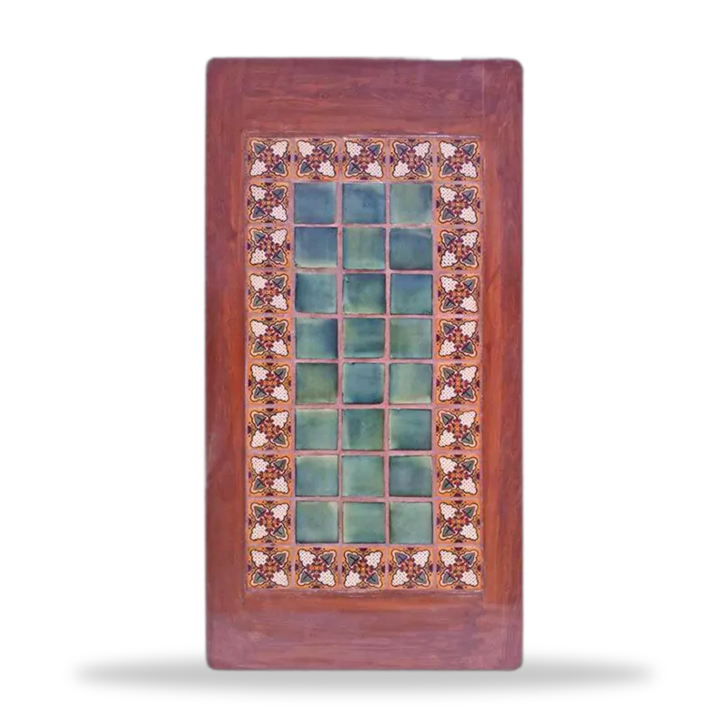 Azulejo 032 — Mesa con Azulejo artesanal de Tonalá, Jalisco