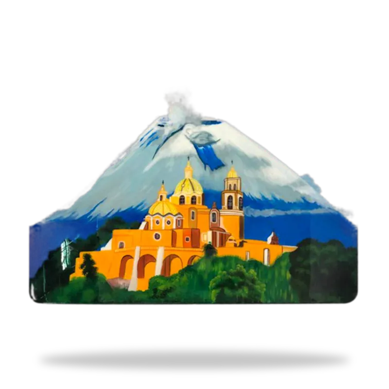 Pintada 035 — Mesa Pintada artesanal de Tonalá, Jalisco