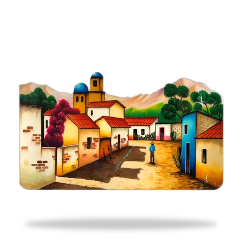 Pintada 039 — Mesa Pintada artesanal de Tonalá, Jalisco
