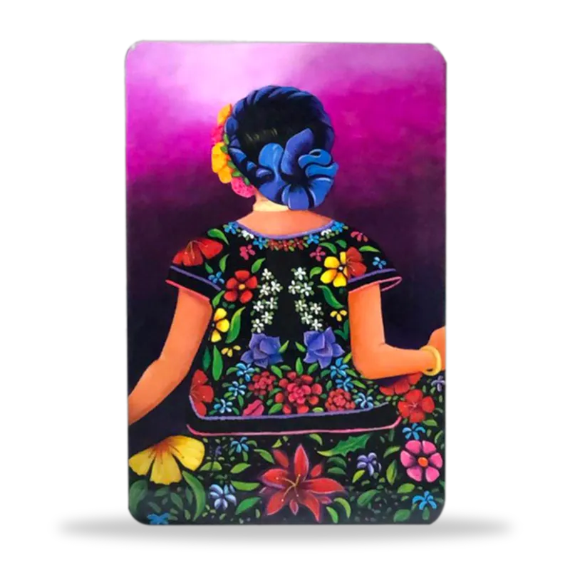 Pintada 045 — Mesa Pintada artesanal de Tonalá, Jalisco
