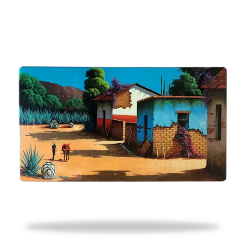 Pintada 053 — Mesa Pintada artesanal de Tonalá, Jalisco