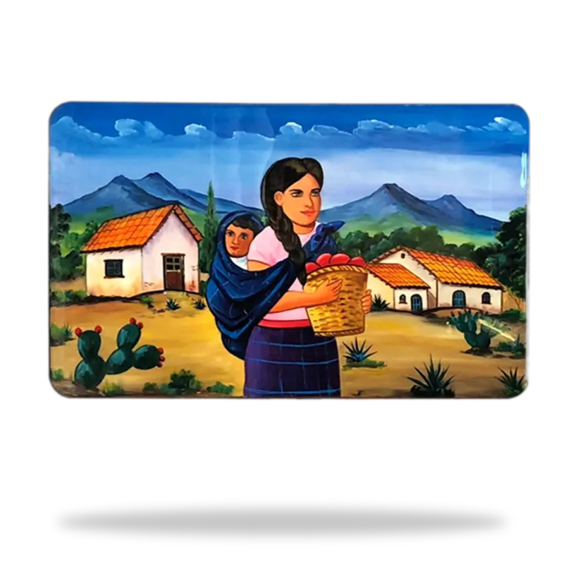 Pintada 055 — Mesa Pintada artesanal de Tonalá, Jalisco