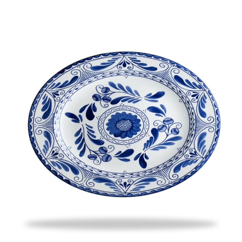 Platón Oval Talavera — Talavera artesanal de Tonalá, Jalisco