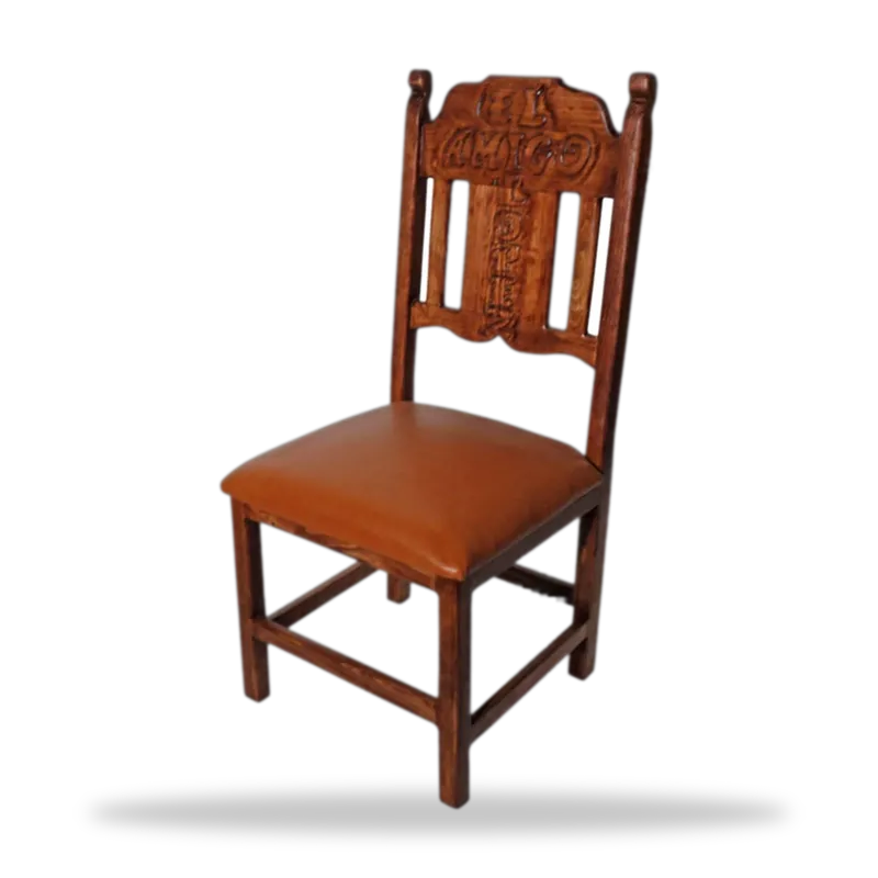 Gravado cruz — Sillas Rusticas artesanal de Tonalá, Jalisco