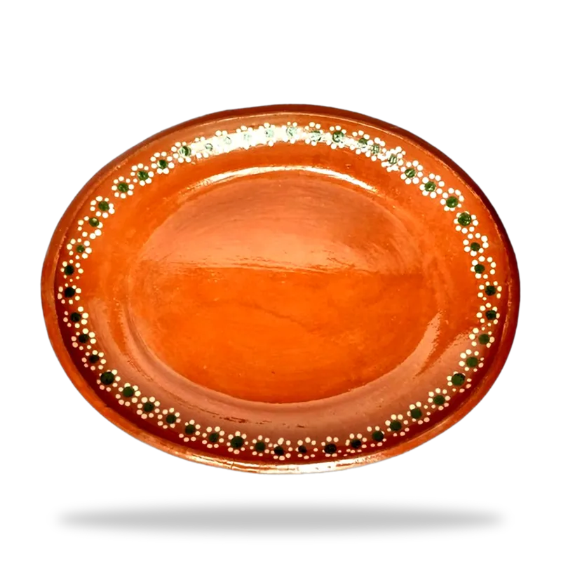 Plato Ovalado — Platos de Barro artesanal de Tonalá, Jalisco